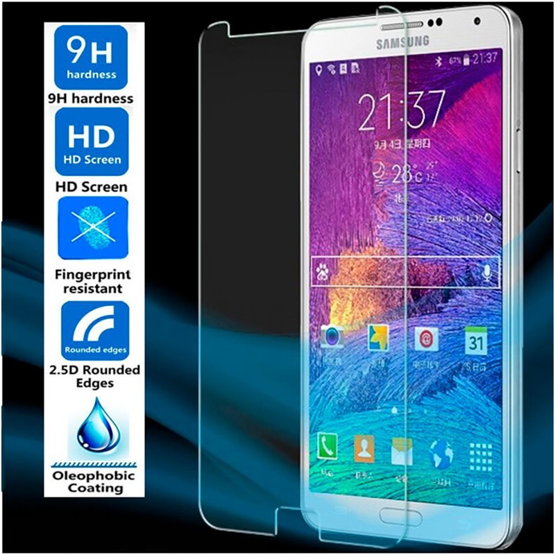 Protector de Pantalla de Cristal Templado para Samsung Galaxy Note 4