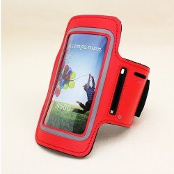 Brazalete Rojo Reflectante de Neopreno para Samsung Galaxy S3 y S4