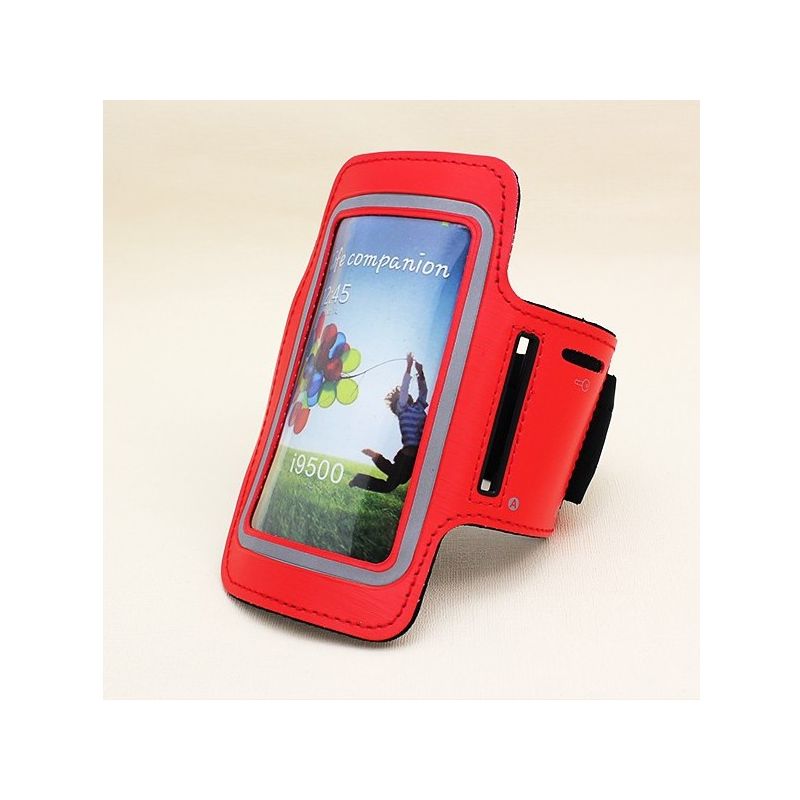 Brazalete Rojo Reflectante de Neopreno para Samsung Galaxy S3 y S4