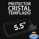 Protector de pantalla de cristal templado para Smartphones de 5,5 Pulgadas