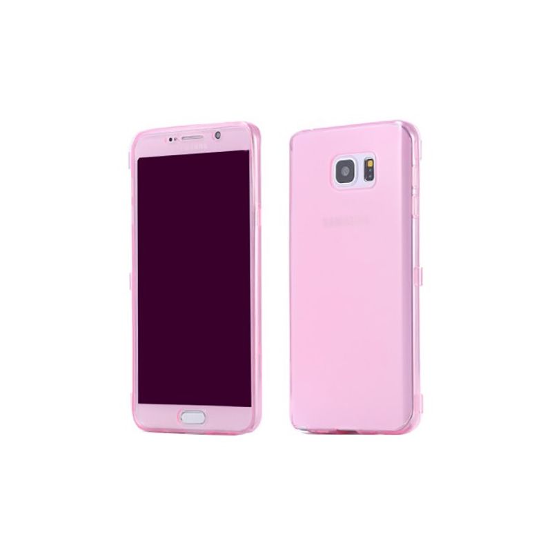 Funda con Tapa de TPU para Samsung Galaxy Note 5 Rosa