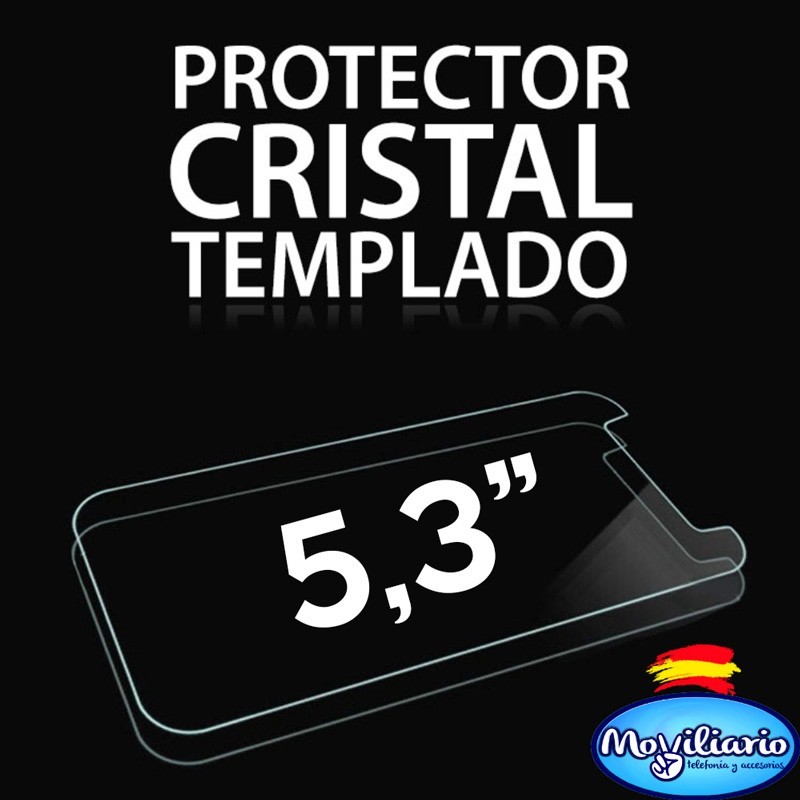 Protector Pantalla Cristal Templado Universal Móviles de 5,3 Pulgadas