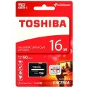 Tarjeta de Memoria Mcro SD 16GB Toshiba Exceria Clase 10 + Adaptador SD