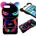 Funda TPU Oso Panda Like Punk iPhone 7 Plus Halloween Silicona Colores