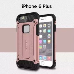 Funda tipo Tough Armor Tech todo terreno para iPhone 6 Plus Oro Rosa