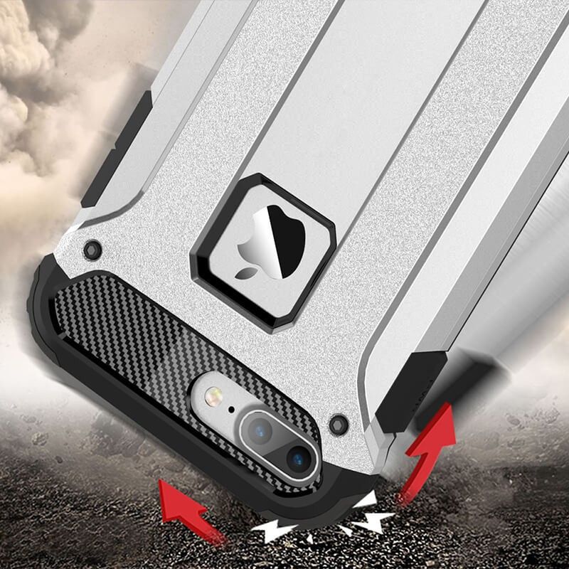 Funda tipo Tough Armor Tech todo terreno para iPhone 7 Plus Oro