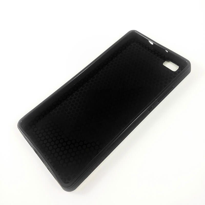 Funda trasera de Aluminio y TPU YouYou Plata para Huawei P8 Lite