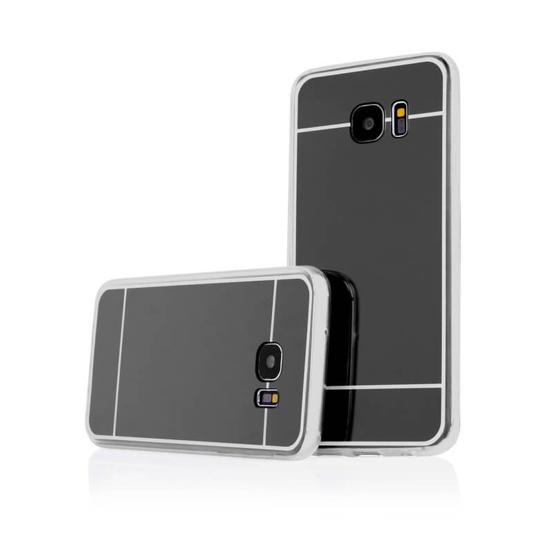 Funda Mirror Gel TPU efecto Espejo Samsung Galaxy S7 Edge Negro