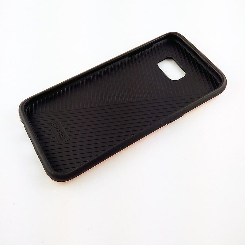 Funda de TPU + PC Hybrid con bumper para Samsung Galaxy S7 Oro Rosa