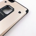 Funda trasera de Metal y TPU Motomo Shell para Huawei P8 Lite Dorado