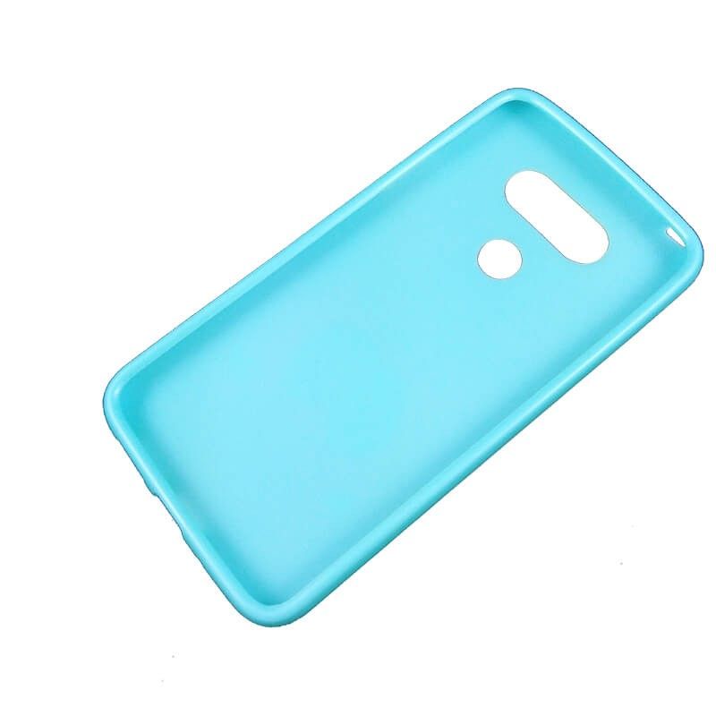 Funda de TPU para LG G5 frase y dibujo Huevo Silicona Azul