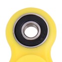 Fidget Spinner 3 rodamientos, Peonza dedo 3 puntas Antiestrés Amarillo