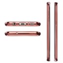 Funda TPU Transparente Samsung Galaxy S8 con Borde Oro Rosa Metalizado