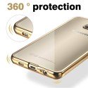 Funda TPU Transparente Samsung Galaxy S8 Plus Borde Dorado Metalizado