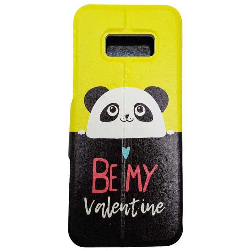 Funda libro Flip con Tapa, Ventana y Soporte LG X Cam Dibujo Buho Rosa