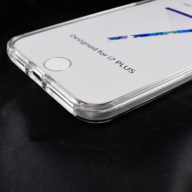 Funda TPU Doble 360 Frontal Trasera Sin Puntos para iPhone 7 Plus