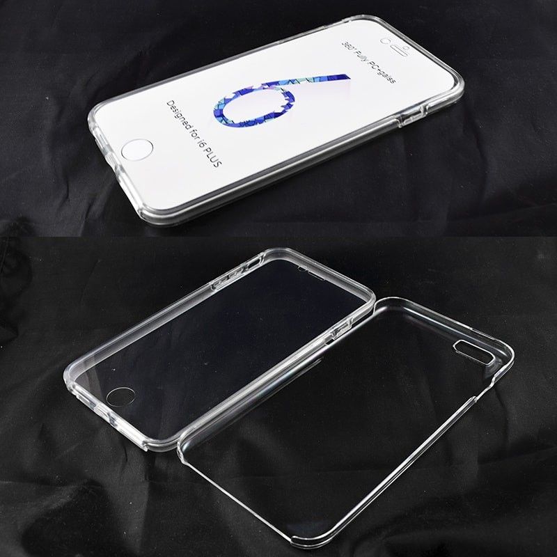 Funda TPU Doble Delantera Trasera Sin Puntos iPhone 6 Plus y 6S Plus