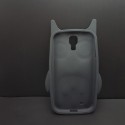 Funda 3D de Silicona Buho Blanco de la Suerte para Samsung Galaxy S4