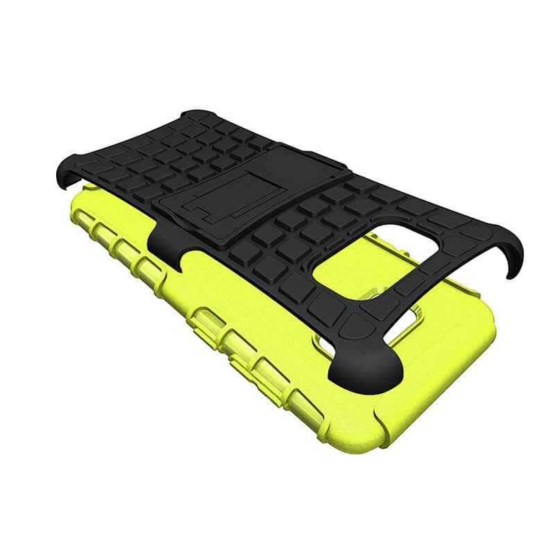 Funda Forcell Panzer híbrida Verde con soporte Samsung Galaxy S8 Plus