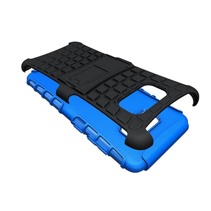 Funda Forcell Panzer híbrida Azul con soporte Samsung Galaxy S8 Plus