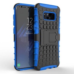 Funda Forcell Panzer híbrida Azul con soporte Samsung Galaxy S8 Plus