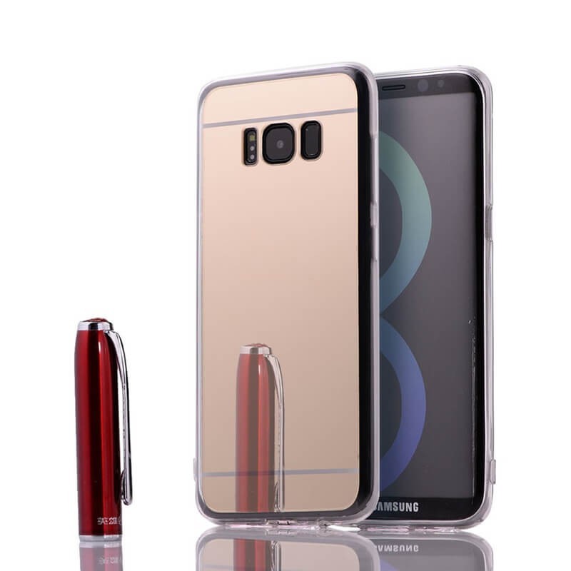Funda Mirror Gel TPU efecto Espejo Samsung Galaxy S8 Dorado