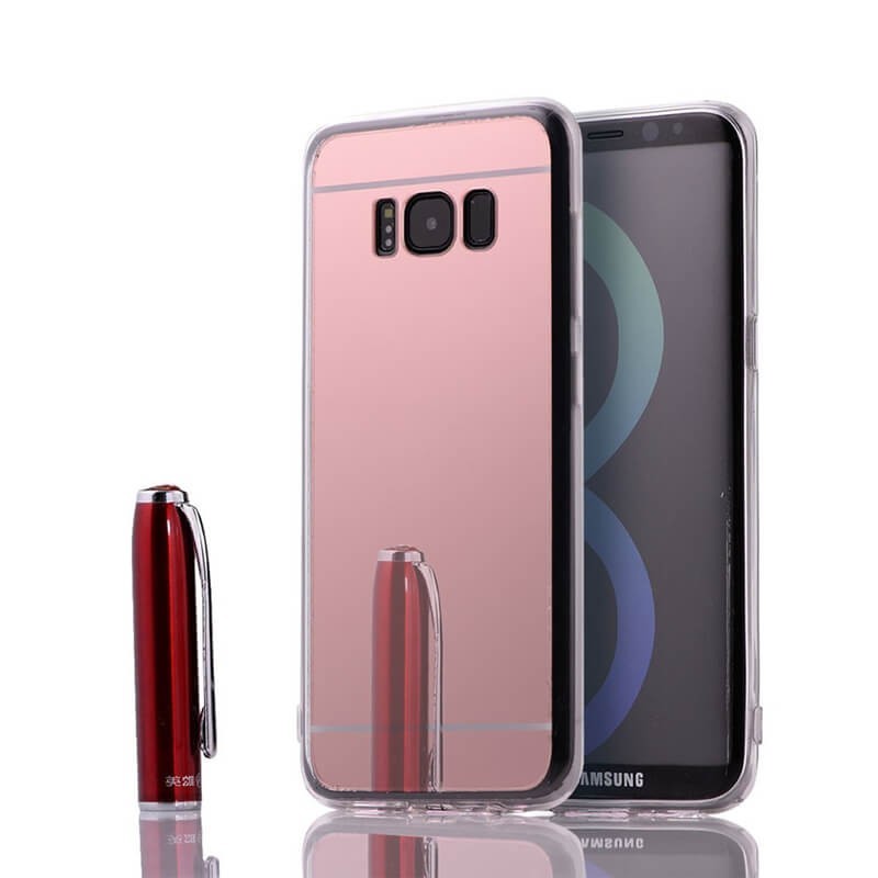 Funda Mirror Gel TPU efecto Espejo Samsung Galaxy S8 Oro Rosa