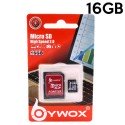 Tarjeta de Memoria Micro SD 16GB Bywox Clase 4 + Adaptador SD