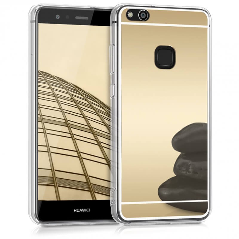 Funda Mirror Gel TPU efecto Espejo Huawei P10 Lite Dorado