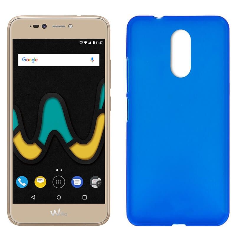 Funda de TPU Mate Lisa para Wiko U Pulse Silicona flexible Azul