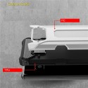 Funda Forcell Armor Tech híbrida para Huawei Y5 2017 / Y6 2017 Plata