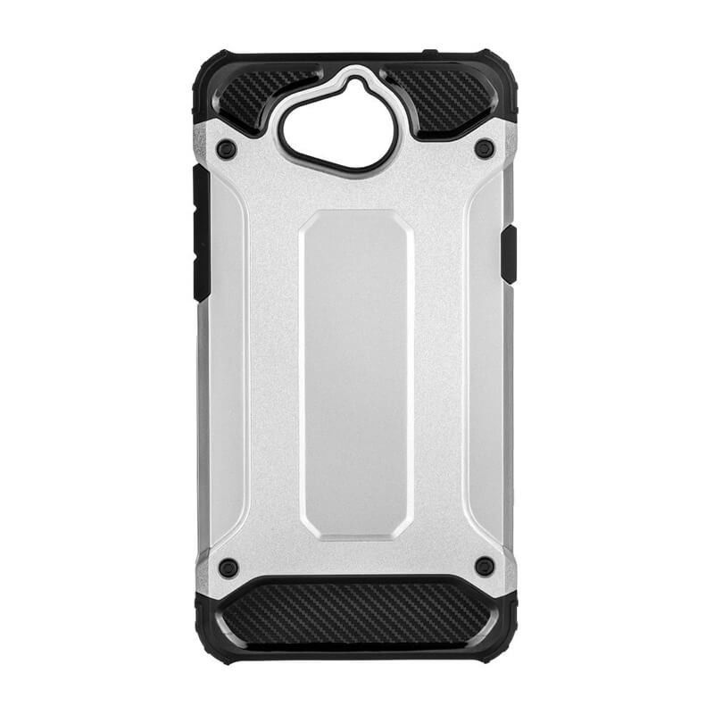 Funda Forcell Armor Tech híbrida para Huawei Y5 2017 / Y6 2017 Plata