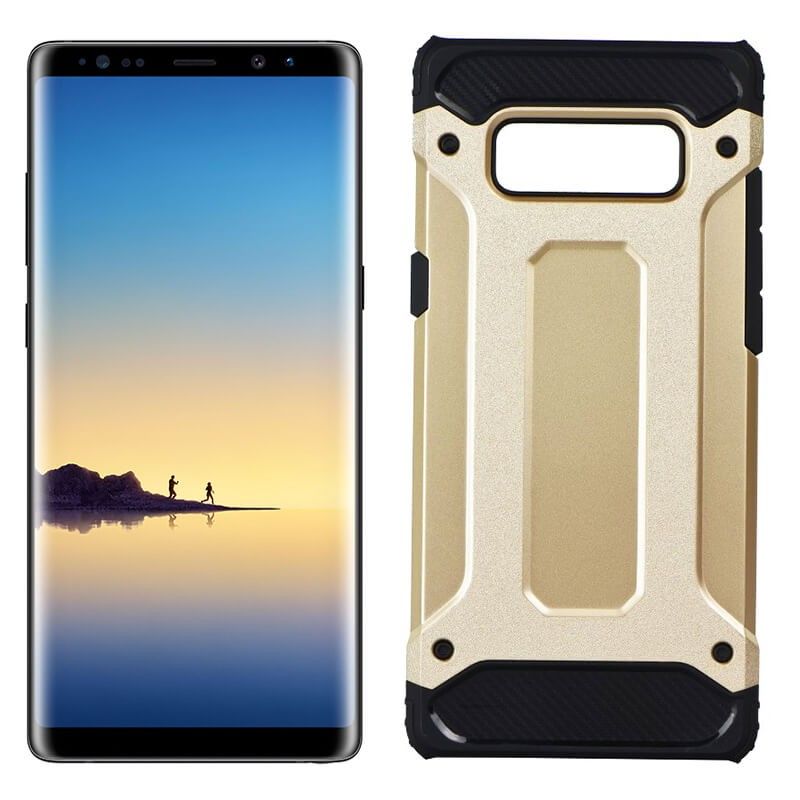 Funda Forcell Armor Tech híbrida para Huawei Y5 2017 / Y6 2017 Dorado