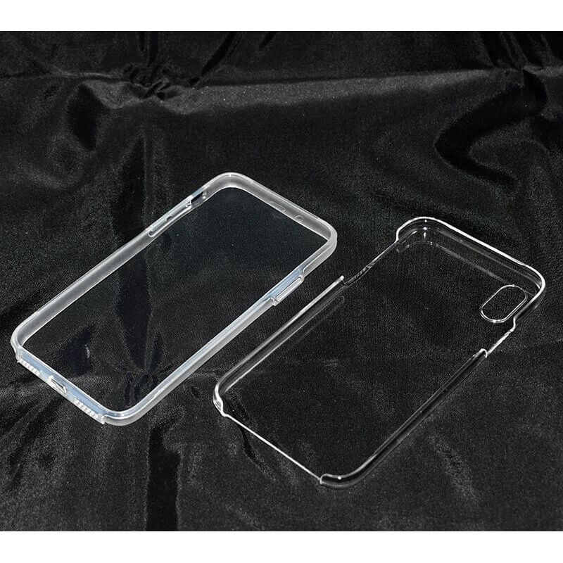 Funda de TPU Doble 360 Frontal Trasera Sin Puntos para iPhone X