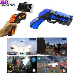 Pistola AR Blaster, Juegos realidad aumentada iPhone y Android Azul