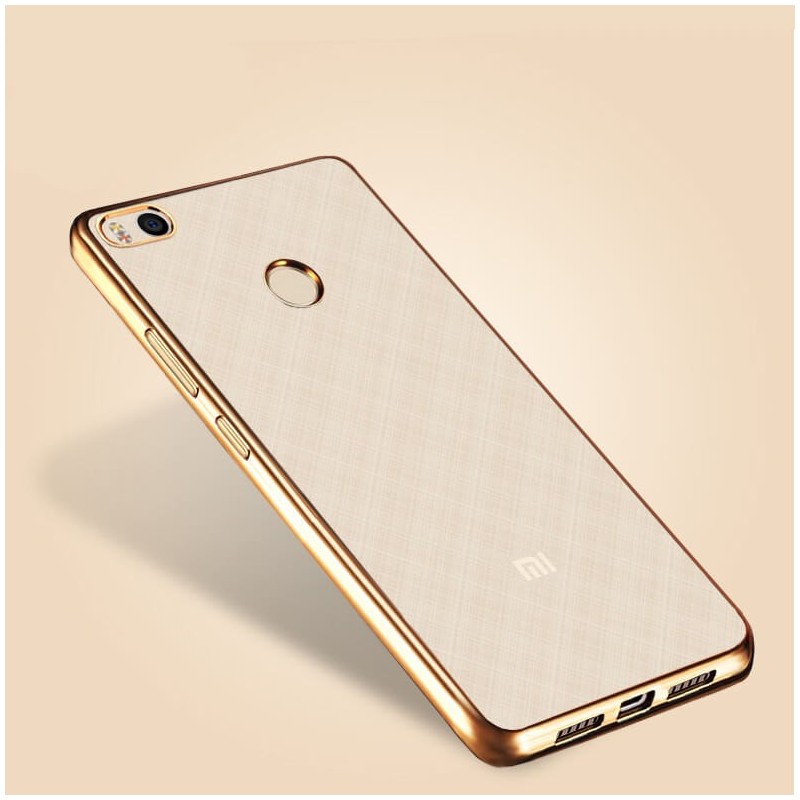 Funda de TPU con Borde Metalizado dorado - Xiaomi Redmi Note 5A Prime