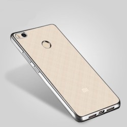 Funda de TPU con Borde Metalizado plata - Xiaomi Redmi Note 5A Prime