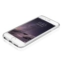 Funda de TPU con Borde Cromado Metalizado Plata - iPhone 6 Plus
