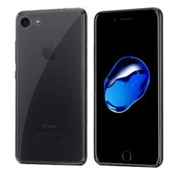 Funda de TPU con Borde Cromado Metalizado Negro - iPhone 7 
