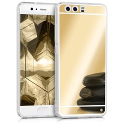 Funda Mirror Gel TPU efecto Espejo Huawei P10 Dorado