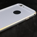 Funda metálica bumper y trasera policarbonato iPhone 6, 6S Plata