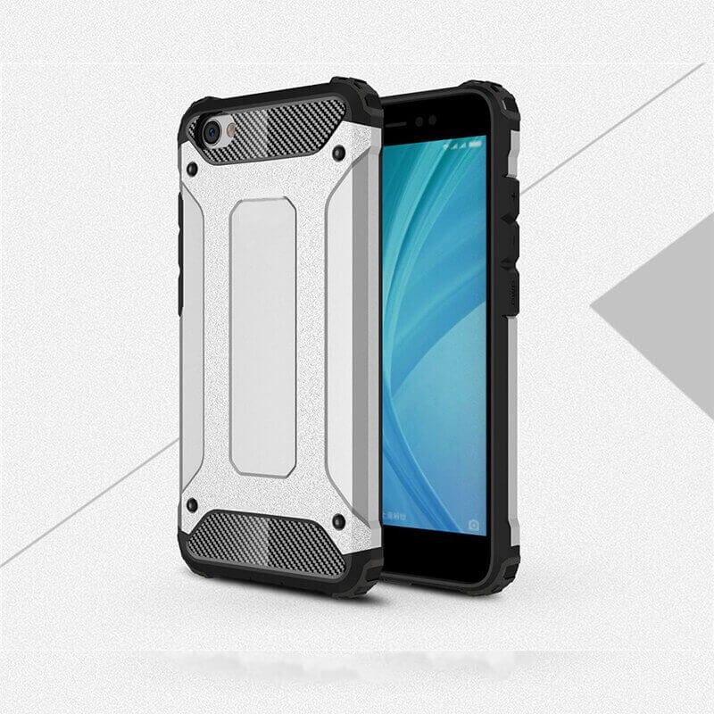 Funda Forcell Armor Tech Plata híbrida - Xiaomi Redmi Note 5A