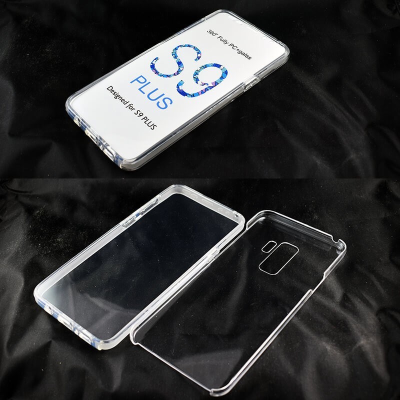 Calma orificio de soplado uno Funda Doble 360 Frontal Trasera Sin Puntos para Samsung Galaxy S9 Plus