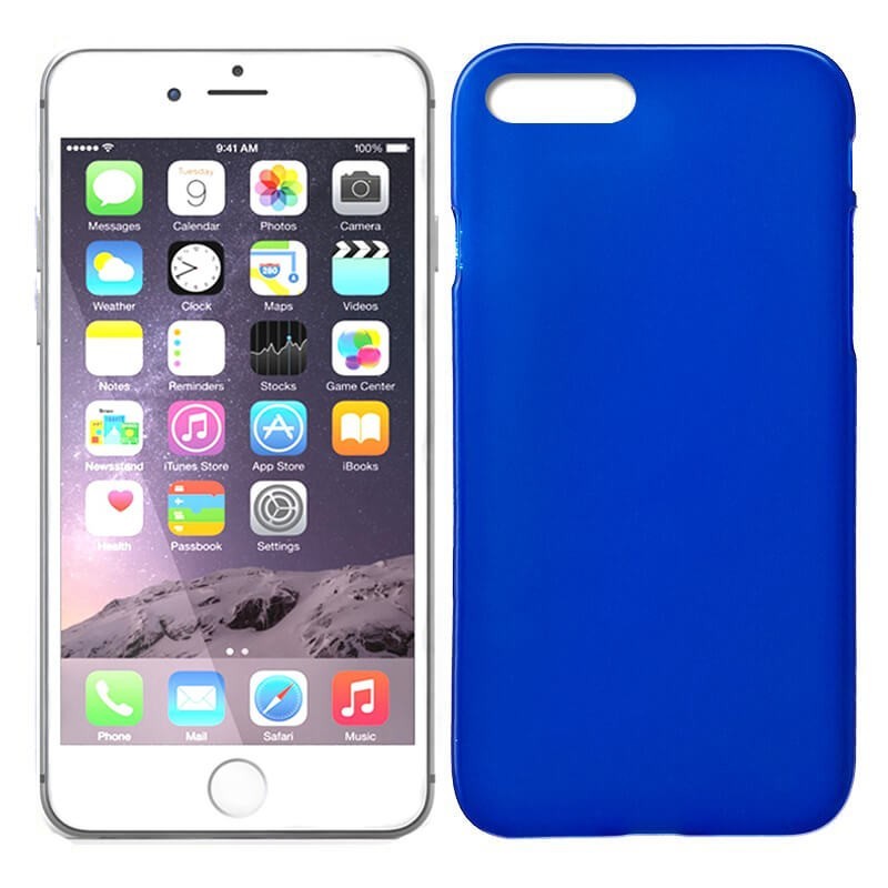 Carcasa para iPhone SE (2020), 7 y 8, diseño de llama, color azul