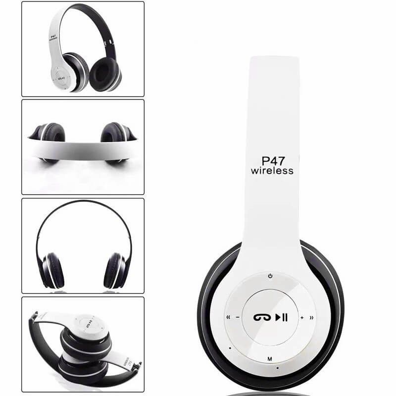 Auriculares de diadema P47 Bluetooth con Radio, MP3 y Manos Libres