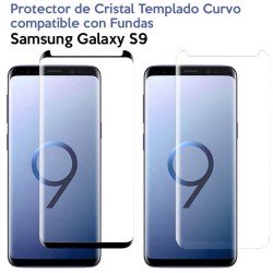 Protector pantalla Cristal Templado Completo Curvo Samsung Galaxy S9