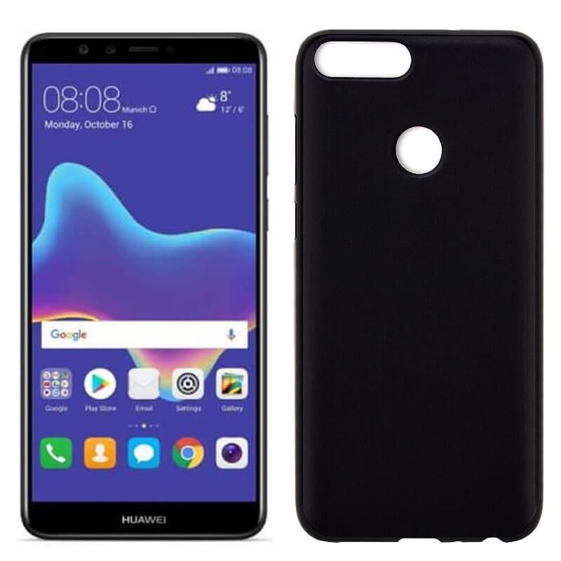 Funda de TPU Mate Lisa para Huawei Y9 2018 Silicona Negro