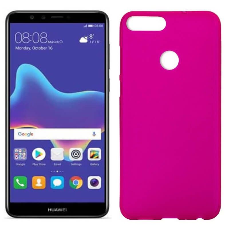 Funda de TPU Mate Lisa para Huawei Y9 2018 Silicona Rosa