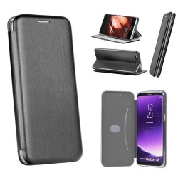 Funda libro magnético Forcell Elegance - Samsung Galaxy A8 2018 Negro
