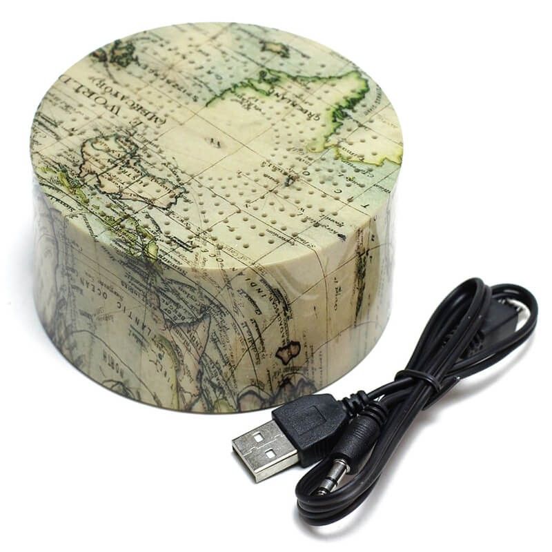 Altavoz Bluetooth decorativo Atlas, ranura microsd, usb y manos libres